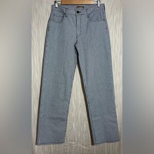 Kut from the Kloth Women's Blue Stripe Straight Leg Jeans